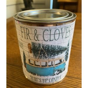 Fir & Cloves All Natural Soy Candle Paint Can Tin USA Made Winter Scent Holiday